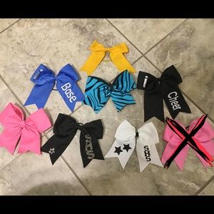 Various cheer bows/ regular bows